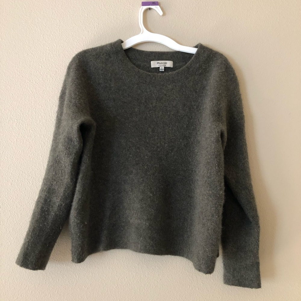 Vintage Madewell 100% Cashmere Sweater / Heather Cargo Forest Green / S
